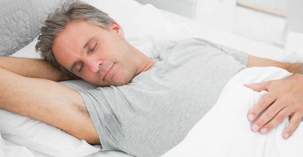 Older man sleeping